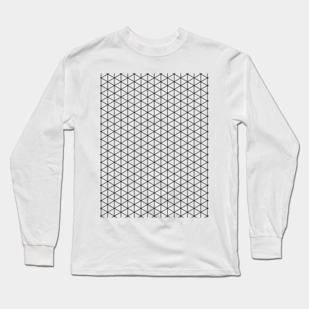 Isometric Grid Long Sleeve T-Shirt by Worldengine